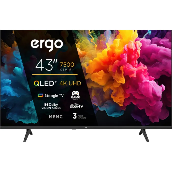 Телевізор Ergo QLED 43" 43JUQ7500