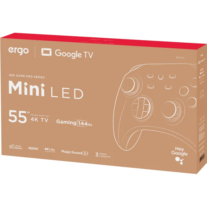Телевізор Ergo MiniLED 55" 55MQ95