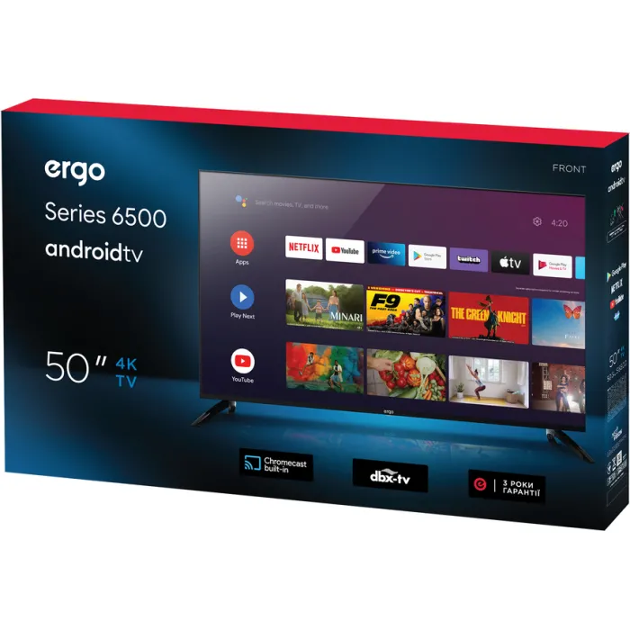 Телевізор Ergo 50" 50GUS6500