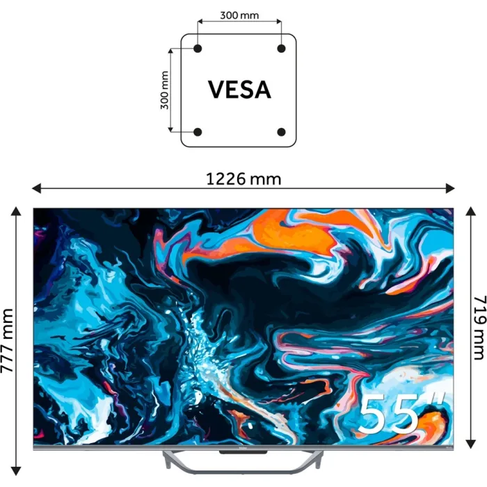 Телевізор Haier QLED 55" H55Q800UX