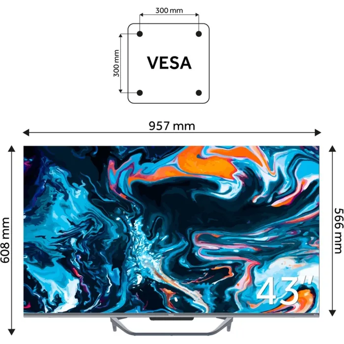 Телевізор Haier QLED 43" H43Q800UX