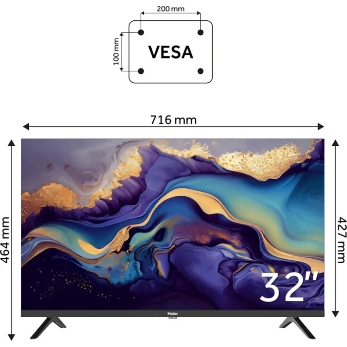 Телевізор Haier 32" H32K801G