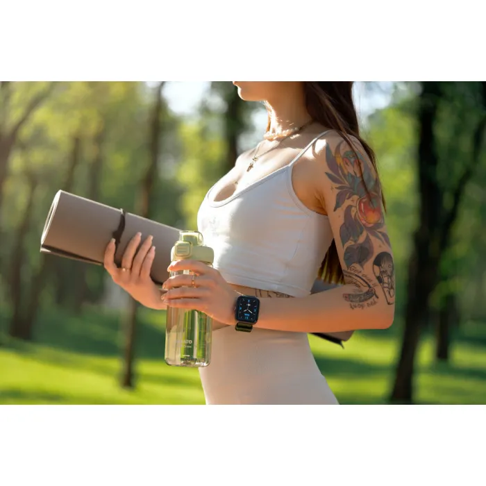 Смарт-годинник 2E Alpha SQ Music Edition Black-Green (2E-CWW40BKGN)