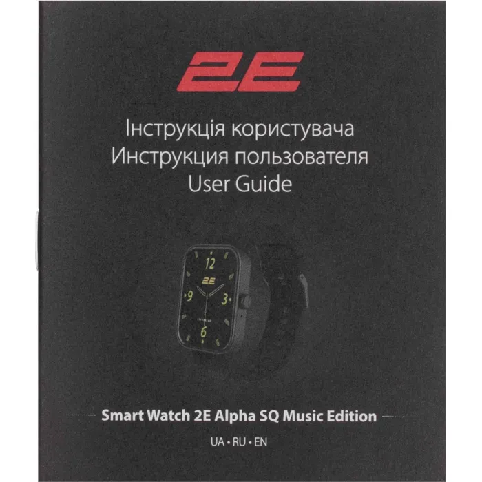 Смарт-годинник 2E Alpha SQ Music Edition Black-Green (2E-CWW40BKGN)