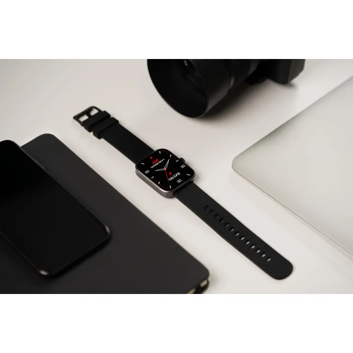 Смарт-годинник 2E Alpha SQ Music Edition 46mm Black (2E-CWW40BK)