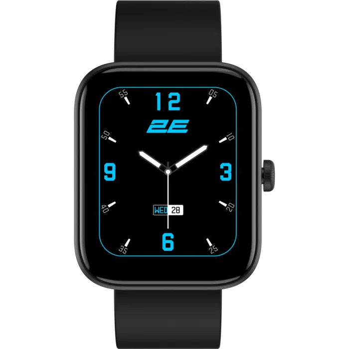 Смарт-годинник 2E Alpha SQ Music Edition 46mm Black (2E-CWW40BK)