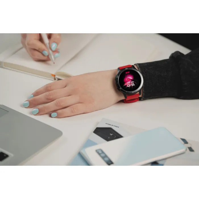 Смарт-годинник 2E Motion GT2 47mm Black-Red (2E-CWW21BKRD)