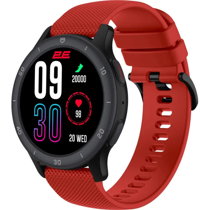 Смарт-годинник 2E Motion GT2 47mm Black-Red (2E-CWW21BKRD)