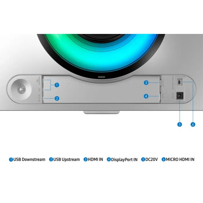 Монітор Samsung 48.7" Odyssey OLED G9 G93SC HDMI, DP, USB, MM, OLED, 5120x1440, 32:9, 240Hz, 0.3ms, CURVED LS49CG930SIXCI