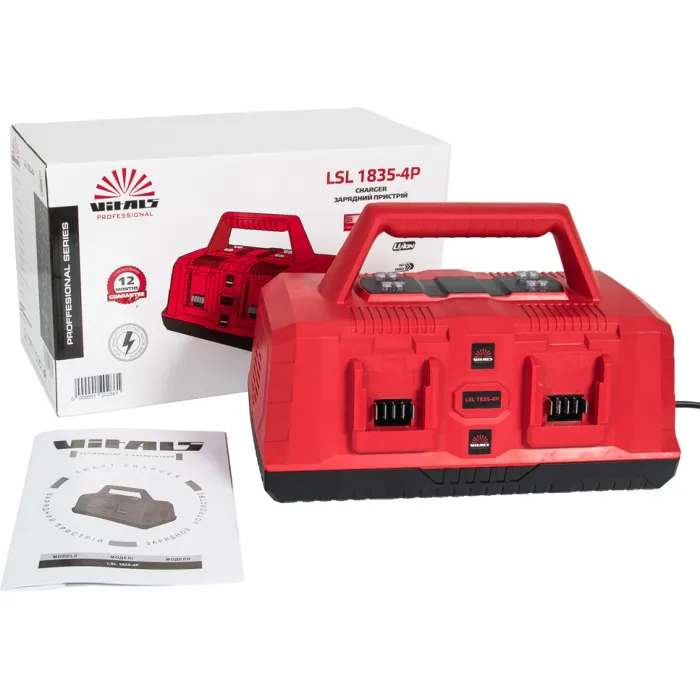 Зарядний пристрій для акумуляторів Vitals Professional LSL 1835-4P SmartLine 120286