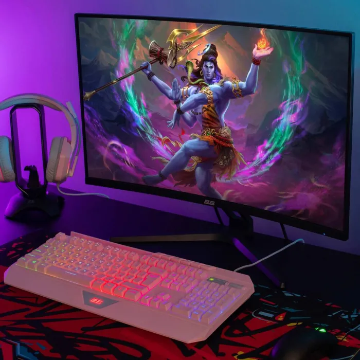 Монітор 2E GAMING 27" R2723BV HDMI, DP, VA, 165Hz, 6ms, CURVED, FreeSync 2E-R2723BV-01.UA