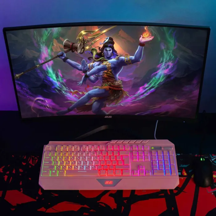 Монітор 2E GAMING 27" R2723BV HDMI, DP, VA, 165Hz, 6ms, CURVED, FreeSync 2E-R2723BV-01.UA