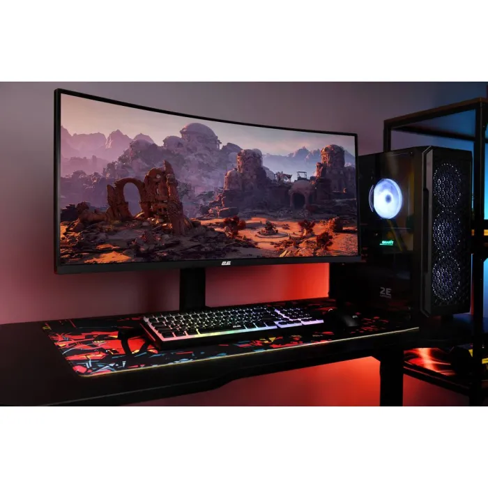 Монітор 2E GAMING 34" G3424B 2xHDMI, DP, VA, 3440x1440, 180Hz, 1ms, NTSC 85%, CURVED, FreeSync, HAS 2E-G3424B-01.UA