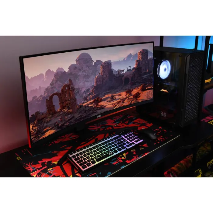 Монітор 2E GAMING 34" G3424B 2xHDMI, DP, VA, 3440x1440, 180Hz, 1ms, NTSC 85%, CURVED, FreeSync, HAS 2E-G3424B-01.UA