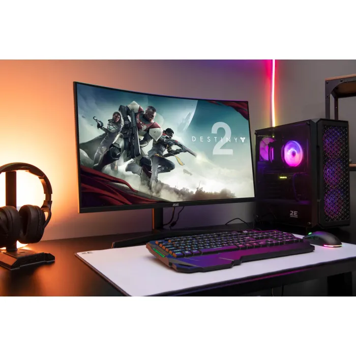 Монітор 2E GAMING 31.5" G3223B 2xHDMI, DP, MM, VA, 2560x1440, 165Hz, 1ms, CURVED, FreeSync, HAS 2E-G3223B-01.UA