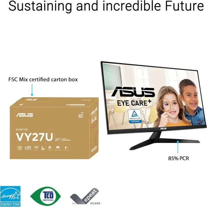 Монітор 27" Asus VY27UQ (90LM09U3-B01170)