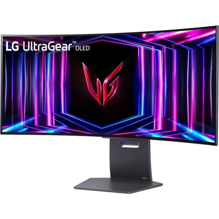 Монітор LG 34" 34GS95QE-B 2xHDMI, DP, USB, Audio, OLED, 3440x1440, 240Hz, 0.03ms, DCI-P3 98.5%, G-SYNC, FreeSync, AdaptiveSync, HAS, DisplayHDR True Black 400