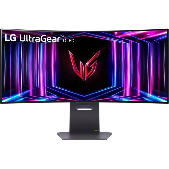 Монітор LG 34" 34GS95QE-B 2xHDMI, DP, USB, Audio, OLED, 3440x1440, 240Hz, 0.03ms, DCI-P3 98.5%, G-SYNC, FreeSync, AdaptiveSync, HAS, DisplayHDR True Black 400
