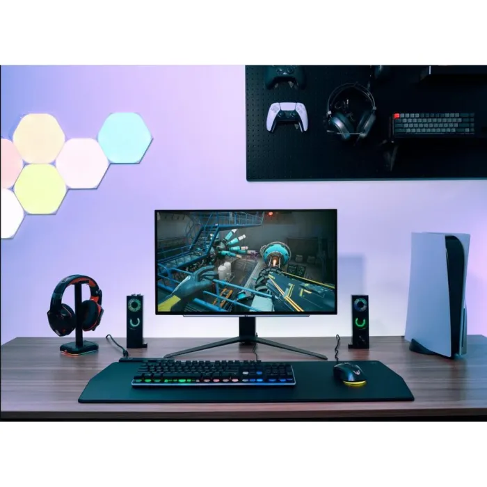 Монітор LG 27" 27GS95QE-B 2xHDMI, DP, USB, Audio, OLED, 2560x1440, 240Hz, 0.03ms, DCI-P3 98.5%, G-SYNC, FreeSync, AdaptiveSync, Pivot, DisplayHDR TRUE BLACK 400