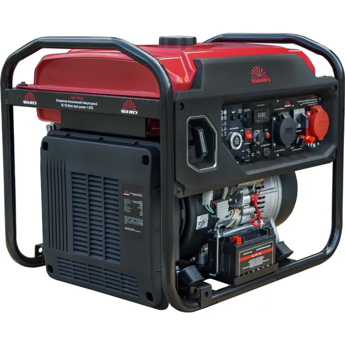 Генератор бензиновий інверторний Vitals IG 10.0bat dual power + ATS