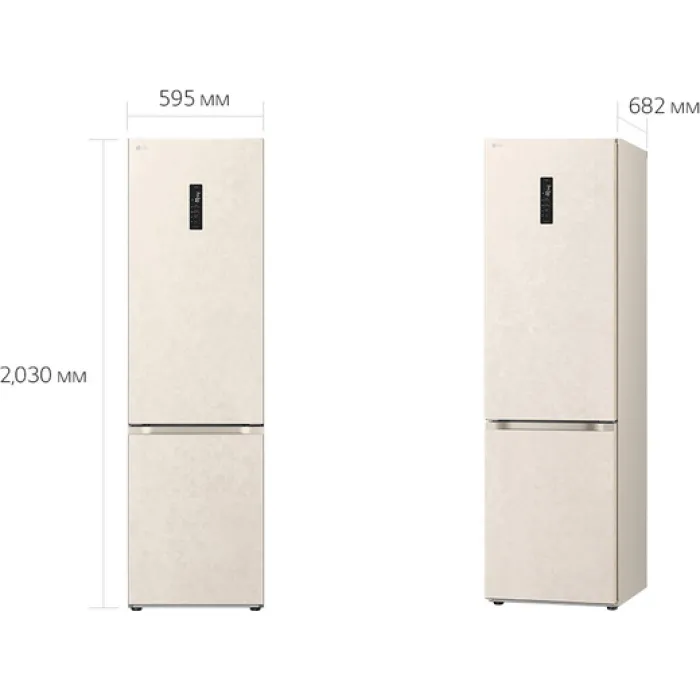 Двокамерний холодильник LG GC-B509FEMW