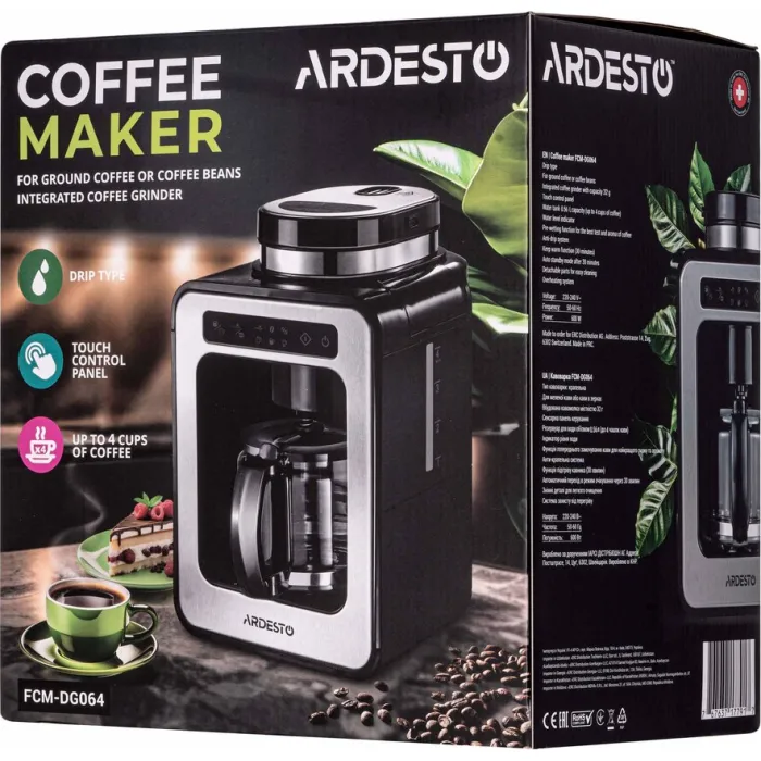 Кавоварка крапельна ARDESTO Steel Collection FCM-DG064