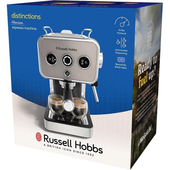 Кавоварка ріжкова Russell Hobbs Distinctions Titanium 26452-56