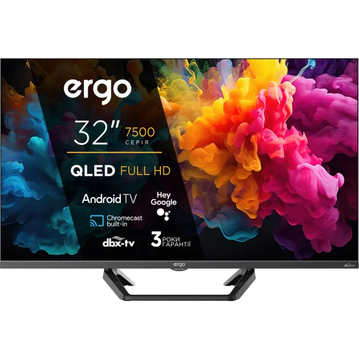Телевізор Ergo QLED 32'' 32JFQ7500