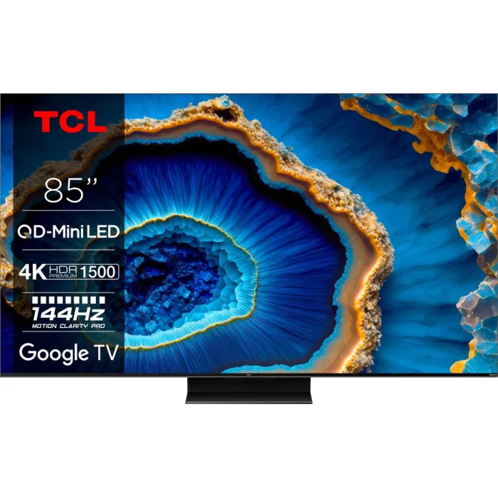 Телевізор 85" TCL MiniLED 4K 144Hz Smart Google TV Titan ONKYO sound 85C809