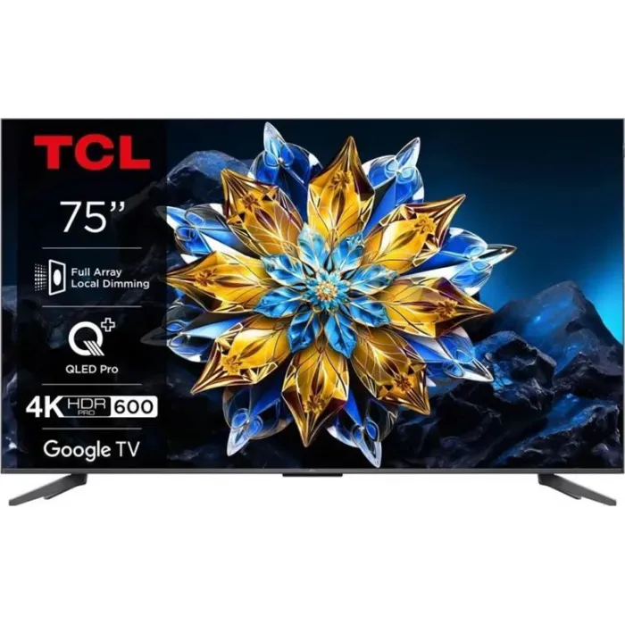 Телевізор 75" TCL QLED Pro 4K 60Hz Smart Google TV Titan ONKYO sound 75C69BPRO