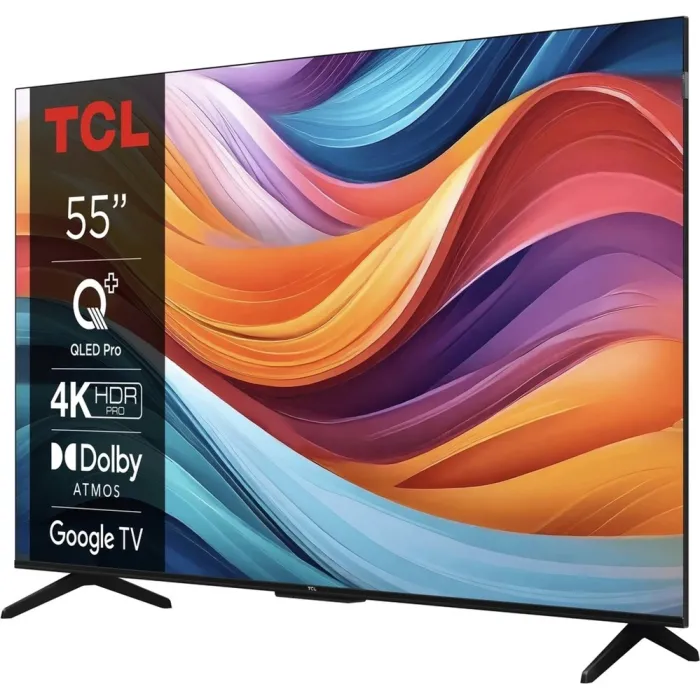 Телевізор 55" TCL QLED 4K 60Hz Smart Google TV Titan 55T7B