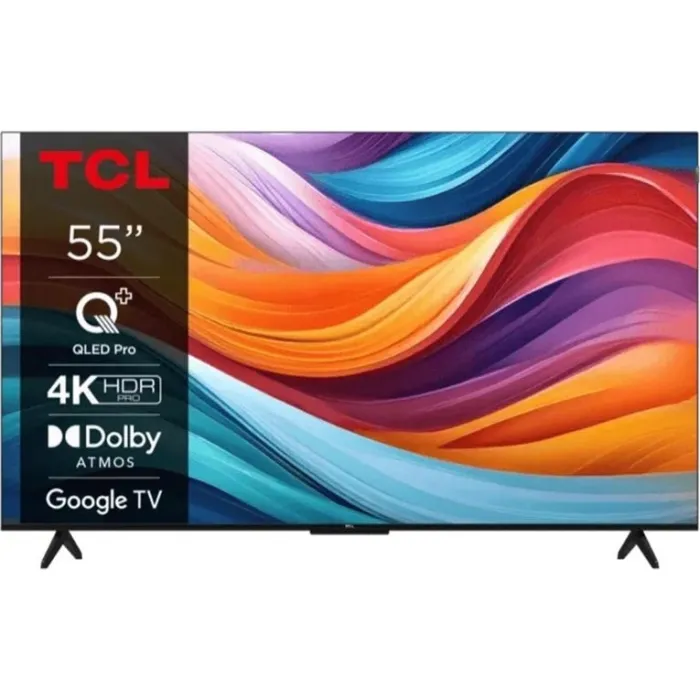 Телевізор 55" TCL QLED 4K 60Hz Smart Google TV Titan 55T7B