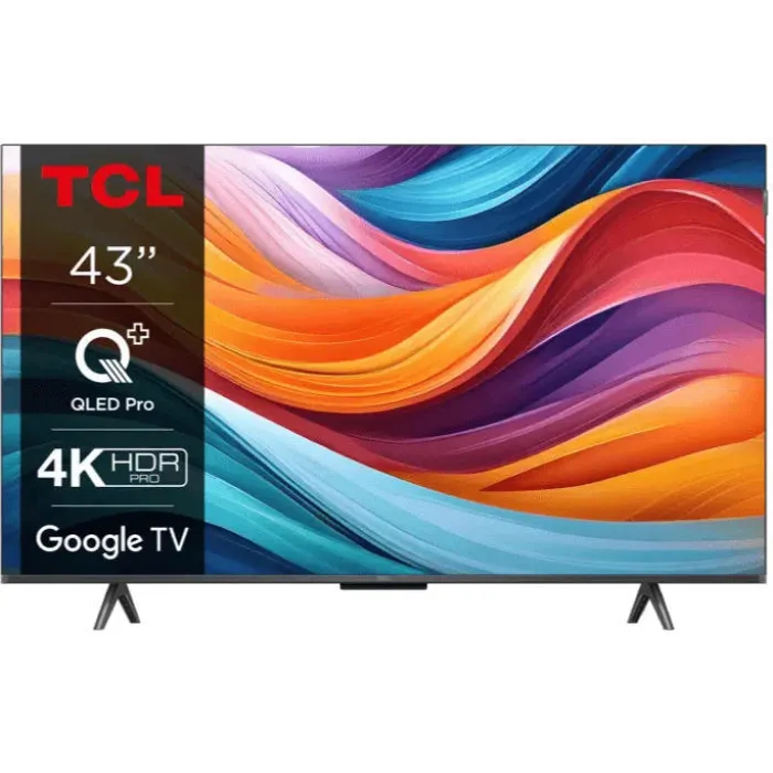 Телевізор 43" TCL QLED 4K 60Hz Smart Google TV Titan 43T7B