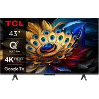 Телевізор 43" TCL QLED 4K 60Hz Smart Google TV Titan 43C69B