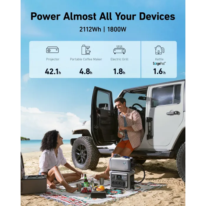 Додаткова батарея Anker Solix BP1000 для Solix C1000 / 1056 Вт⋅год / LiFePO4 (A1761111-85-20)
