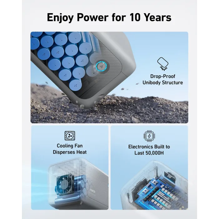 Додаткова батарея Anker Solix BP1000 для Solix C1000 / 1056 Вт⋅год / LiFePO4 (A1761111-85-20)