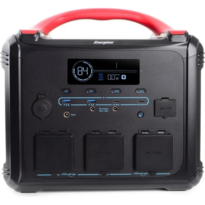 Зарядна станція ENERGIZER PPS1100W2F - 1102Wh/AC 1200W/100W PD/2xUSB/2xDC/1xCar/MPPT