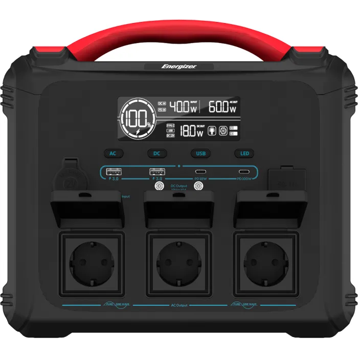 Зарядна станція ENERGIZER PPS1100W2F - 1102Wh/AC 1200W/100W PD/2xUSB/2xDC/1xCar/MPPT