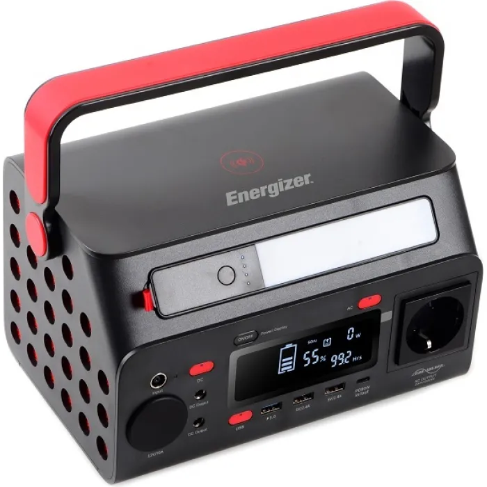 Зарядна станція ENERGIZER PPS300W2 - 293Wh/AC 300W/60W PD/2xUSB/2xDC/1xCar/Qi/LEDMPPT