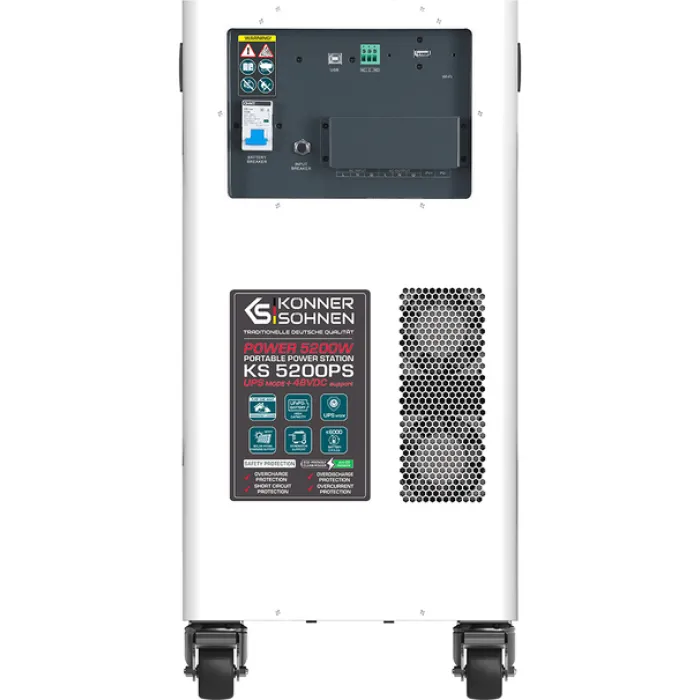 Зарядна станція Konner&Sohnen KS 5200PS / 5200 Вт / 5120 Вт·год / LifePo4 (KS5200PS)