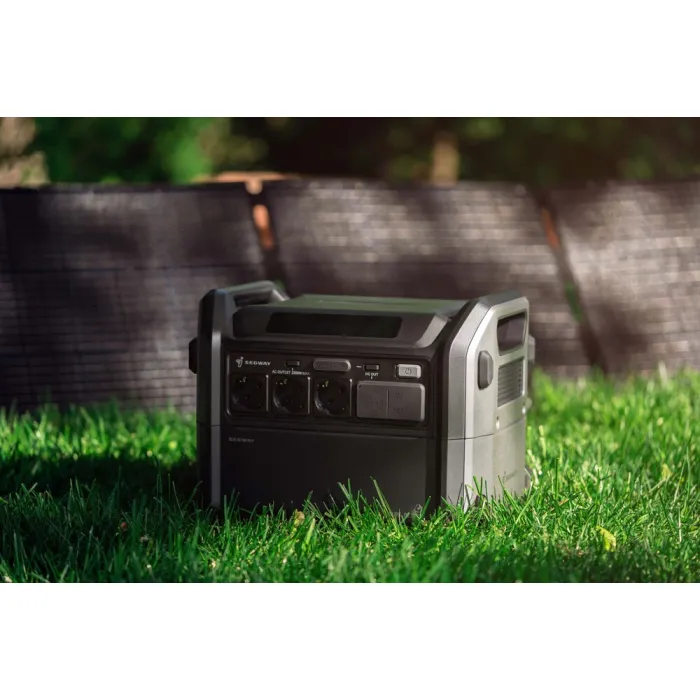 Зарядна станція + сонячна панель Segway Portable Power Station Cube 2000 with 2E-PSPLW400 (AA.13.04.02.0007-SET400)