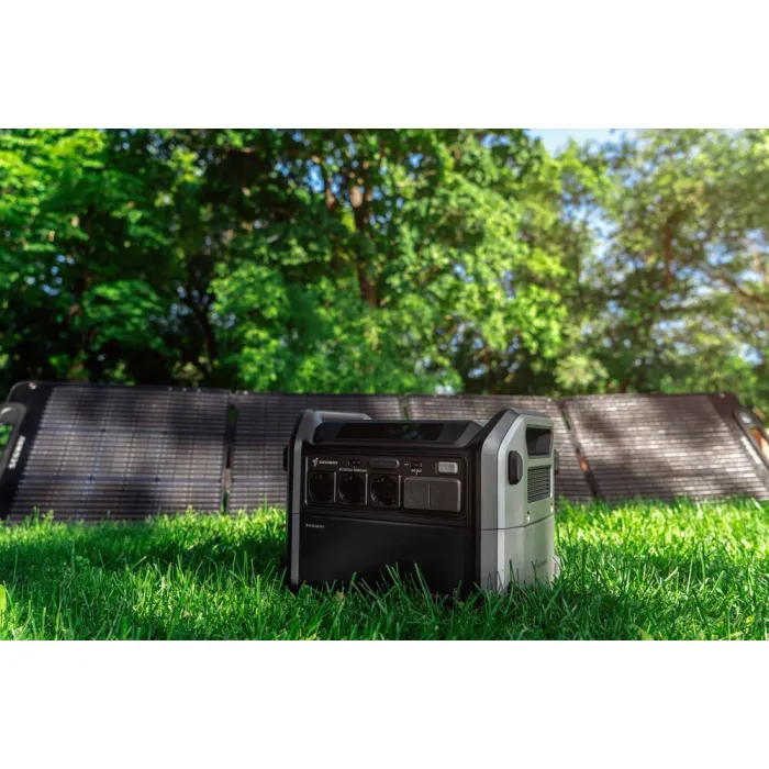 Зарядна станція + сонячна панель Segway Portable Power Station Cube 2000 with 2E-PSPLW400 (AA.13.04.02.0007-SET400)