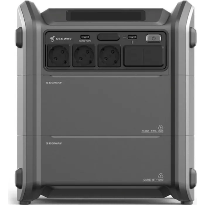Зарядна станція + сонячна панель Segway Portable Power Station Cube 2000 with 2E-PSPLW400 (AA.13.04.02.0007-SET400)
