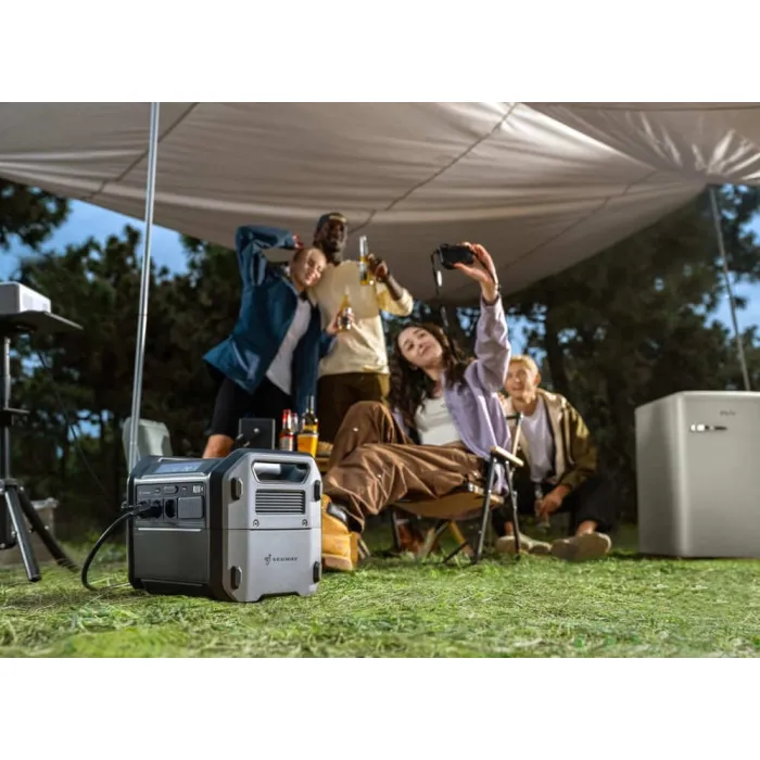 Зарядна станція + сонячна панель Segway Portable Power Station Cube 2000 with 2E-PSPLW400 (AA.13.04.02.0007-SET400)