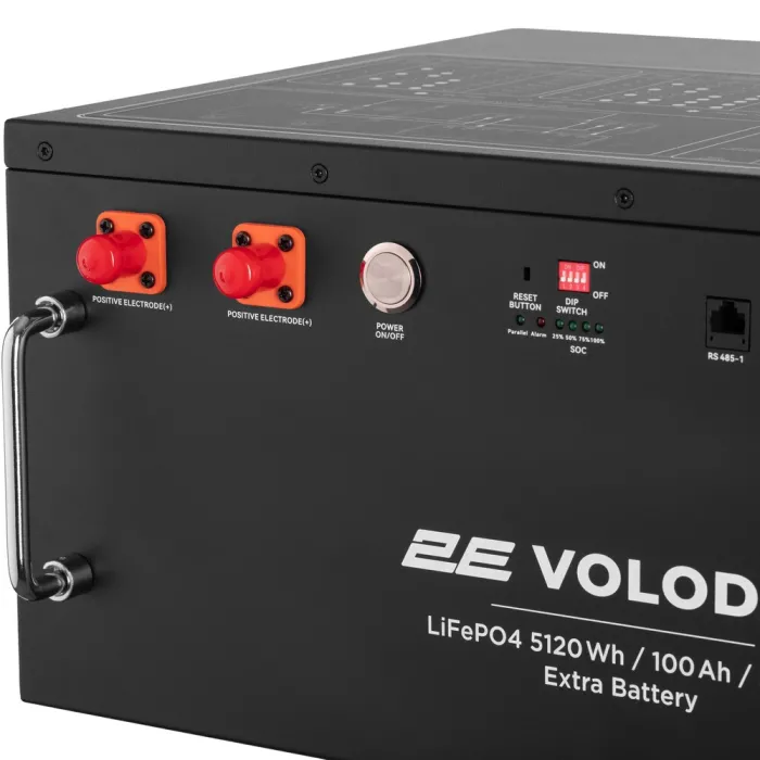 Додаткова батарея 2E для зарядної станції Volodar 5120 Вт/год Black (2E-PPSEB51)