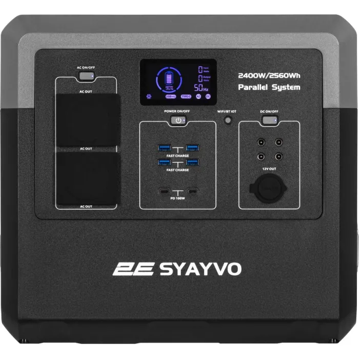 Зарядна станція 2E Syayvo / 2400 Вт / 2500 Вт⋅год / LiFePO4 (2E-PPS24256)