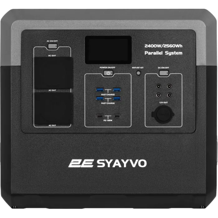 Зарядна станція 2E Syayvo / 2400 Вт / 2500 Вт⋅год / LiFePO4 (2E-PPS24256)