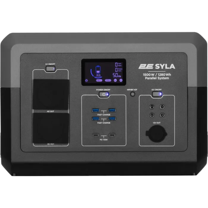 Зарядна станція 2E Syla / 1500 Вт / 1280 Вт⋅год / LiFePO4 (2E-PPS1512)