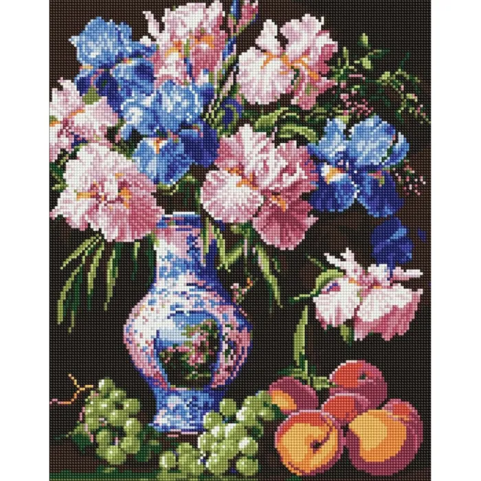 Алмазна мозаїка Краса ірисів ©sophiia_іllustrations AMO8123, 40x50 см