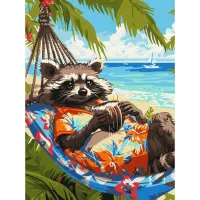 Картина за номерами Тропічний відпочинок ©art_selena_ua KHO6652, 30x40 см